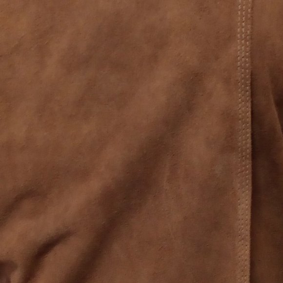 Vintage 90's Harve Benard Suede Shirt/jacket Size 6 - Picture 3 of 8